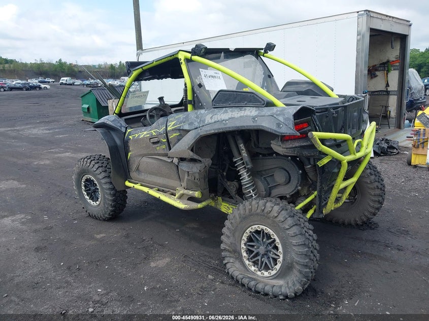 2021 Kawasaki Krf 1000 VIN JKARFCB14MB501040 IAAI salvage auction — LEFT REAR, Salvage (Pennsylvania), sold $4,750 on 2026-08-11 (photo 3)