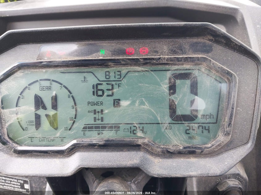 2021 Kawasaki Krf 1000 VIN JKARFCB14MB501040 IAAI salvage auction — LEFT REAR, Salvage (Pennsylvania), sold $4,750 on 2026-08-11 (photo 7)