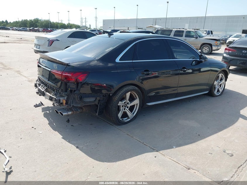 2021 Audi S4 VIN WAUC4AF49MA086858 IAAI salvage auction — UNDERCARRIAGE, Salvage Title, sold $75 on 2026-08-02 (photo 4)