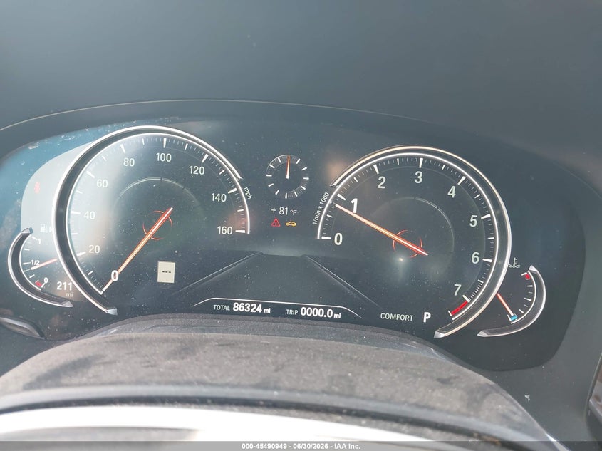 2016 BMW 7er VIN WBA7E2C51GG504462 IAAI salvage auction — FRESH WATER, Salvage Title, sold $8,600 on 2026-08-13 (photo 7)