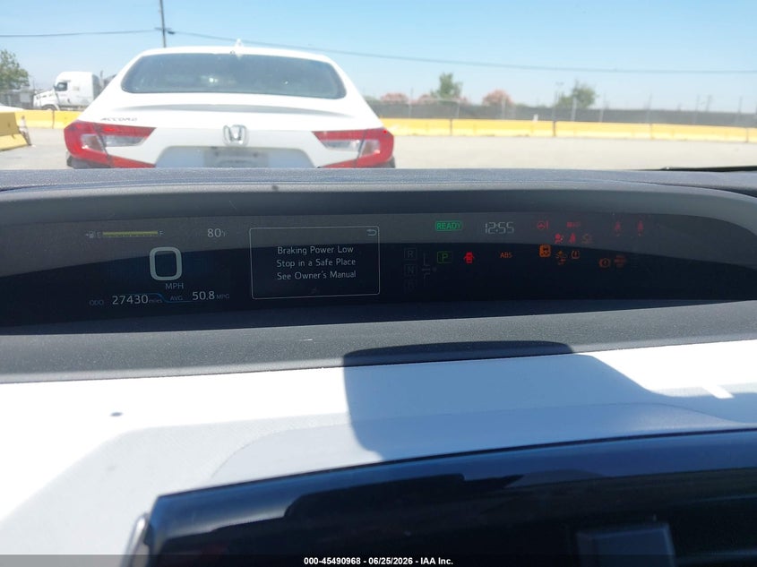 2021 Toyota Prius VIN JTDKAMFP1M3165500 IAAI salvage auction — FRONT END, Salvage (California), sold $6,900 on 2026-07-17 (photo 7)