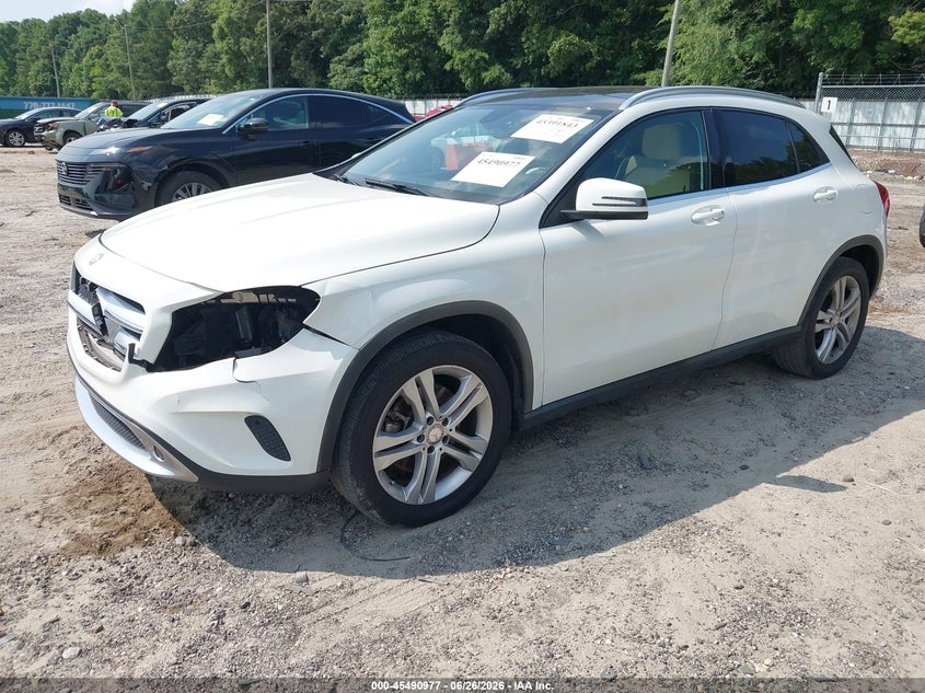2015 Mercedes-benz Gla-klasse VIN WDCTG4EB2FJ112824 IAAI salvage auction — FRONT END, Salvage (Georgia), sold $3,675 on 2026-08-06 (photo 2)