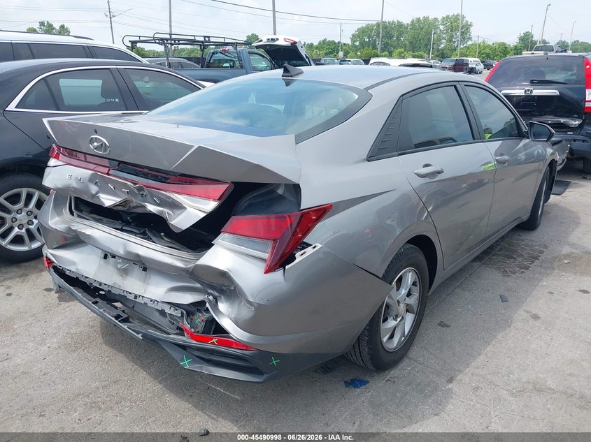2021 Hyundai Elantra VIN KMHLL4AG5MU103660 IAAI salvage auction — REAR END, Salvage (Ohio), sold $1,850 on 2026-07-31 (photo 4)