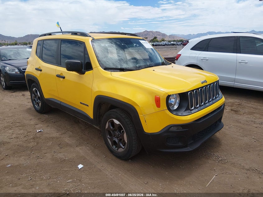 2017 Jeep Renegade VIN ZACCJAAH0HPG01354 IAAI salvage auction — NORMAL WEAR, Clear-Dealer Only (Arizona), sold $1,300 on 2026-07-28 (photo 1)