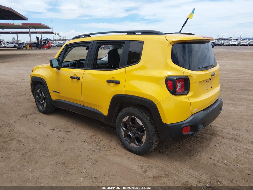 2017 Jeep Renegade VIN ZACCJAAH0HPG01354 IAAI salvage auction — NORMAL WEAR, Clear-Dealer Only (Arizona), sold $1,300 on 2026-07-28 (photo 3)