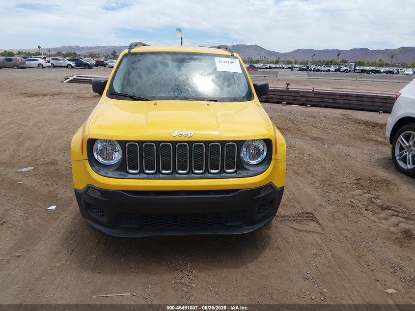 2017 Jeep Renegade VIN ZACCJAAH0HPG01354 IAAI salvage auction — NORMAL WEAR, Clear-Dealer Only (Arizona), sold $1,300 on 2026-07-28 (photo 6)