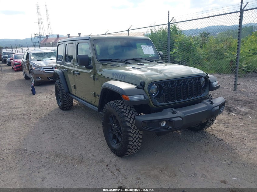 2026 Jeep Wrangler / VIN 1C4PJXDG7TW204467 — IAAI salvage auction photo