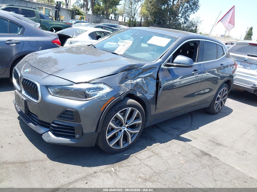 2021 BMW X2 VIN WBXYH9C03M5S76440 IAAI salvage auction — LEFT FRONT, Salvage Title, sold $8,375 on 2026-07-22 (photo 2)