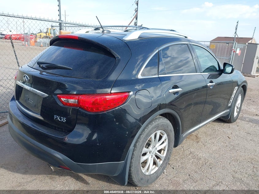 2010 Infiniti Fx35 VIN JN8AS1MU0AM801351 IAAI salvage auction — LEFT & RIGHT, Salvage (Texas), sold $225 on 2026-07-28 (photo 4)