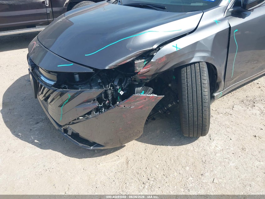 2026 Nissan Sentra VIN 3N1AB9CV4TY224850 IAAI salvage auction — LEFT FRONT, Salvage Title, sold $9,975 on 2026-09-15 (photo 6)