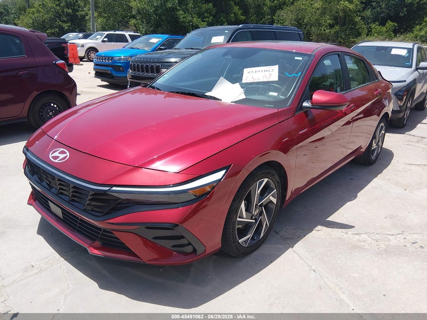 2025 Hyundai Elantra VIN KMHLS4DG3SU865946 IAAI salvage auction — REAR END, Enterprise Vehicles Clear Only (Arkansas), sold $13,100 on 2026-07-06 (photo 2)