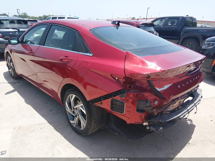 2025 Hyundai Elantra VIN KMHLS4DG3SU865946 IAAI salvage auction — REAR END, Enterprise Vehicles Clear Only (Arkansas), sold $13,100 on 2026-07-06 (photo 3)