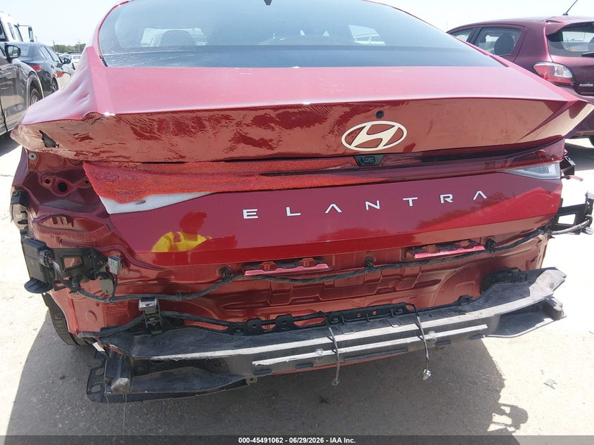 2025 Hyundai Elantra VIN KMHLS4DG3SU865946 IAAI salvage auction — REAR END, Enterprise Vehicles Clear Only (Arkansas), sold $13,100 on 2026-07-06 (photo 6)
