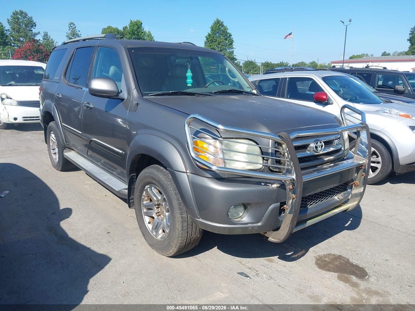 2004 Toyota Sequoia VIN 5TDBT48A24S216536 IAAI salvage auction — NORMAL WEAR, Clear-Dealer Only (North Carolina), sold $1,550 on 2026-07-13 (photo 1)