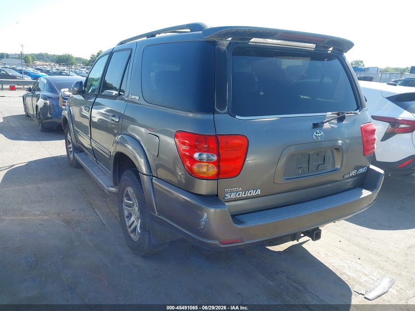 2004 Toyota Sequoia VIN 5TDBT48A24S216536 IAAI salvage auction — NORMAL WEAR, Clear-Dealer Only (North Carolina), sold $1,550 on 2026-07-13 (photo 3)