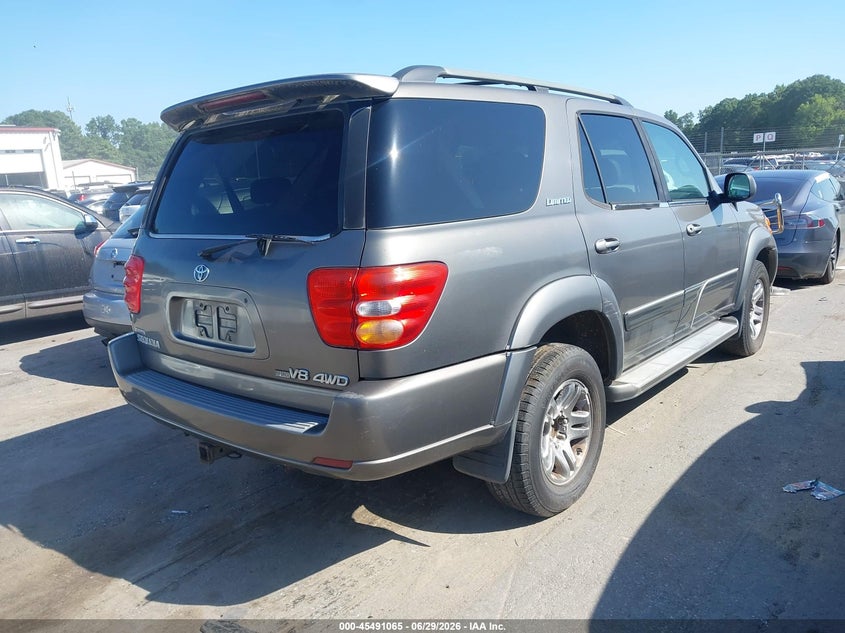 2004 Toyota Sequoia VIN 5TDBT48A24S216536 IAAI salvage auction — NORMAL WEAR, Clear-Dealer Only (North Carolina), sold $1,550 on 2026-07-13 (photo 4)