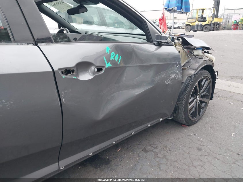2020 Honda Civic VIN SHHFK7H36LU409796 IAAI salvage auction — RIGHT SIDE, Salvage Certificate (California), sold $4,550 on 2026-07-26 (photo 6)