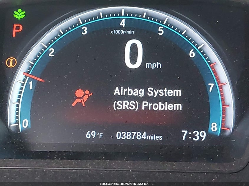 2020 Honda Civic VIN SHHFK7H36LU409796 IAAI salvage auction — RIGHT SIDE, Salvage Certificate (California), sold $4,550 on 2026-07-26 (photo 7)