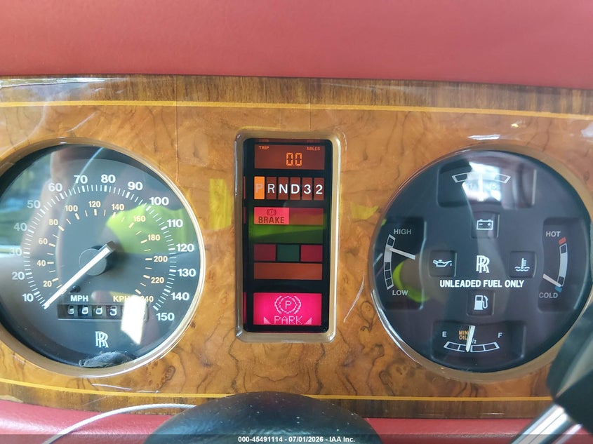 1993 Rolls-royce Silver spirit VIN SCAZS02D1PCX46510 IAAI salvage auction — NORMAL WEAR, Clear (Virginia), sold $6,950 on 2026-07-27 (photo 7)