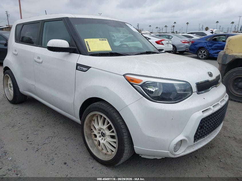2016 Kia Soul VIN KNDJN2A22G7390926 IAAI salvage auction — RIGHT REAR, Salvage Certificate (California), sold $25 on 2026-07-22 (photo 1)