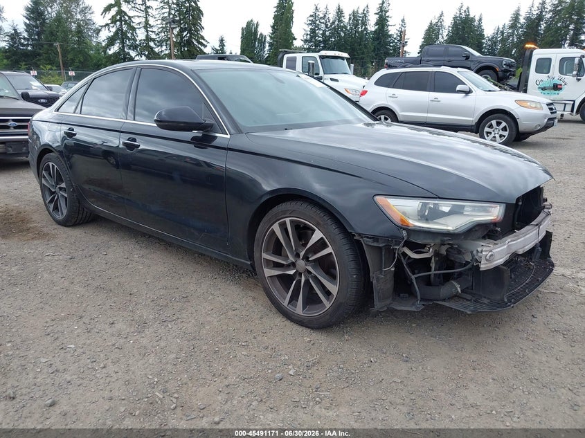 2015 Audi A6 VIN WAUGFAFC1FN035417 IAAI salvage auction — FRONT END, Bill Of Sale (Washington), sold $1,100 on 2026-07-29 (photo 1)
