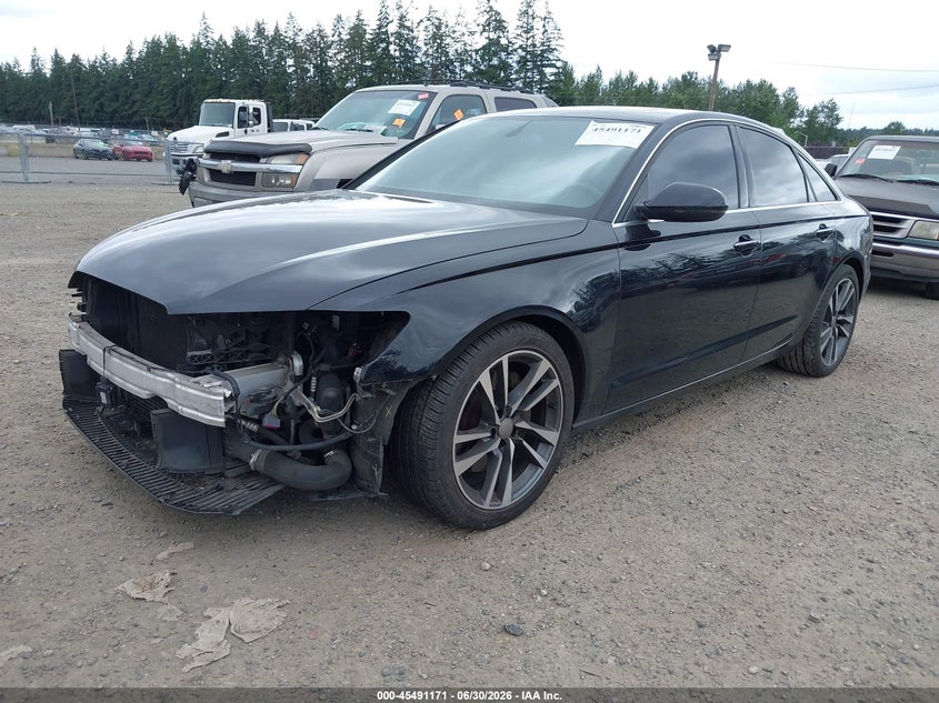2015 Audi A6 VIN WAUGFAFC1FN035417 IAAI salvage auction — FRONT END, Bill Of Sale (Washington), sold $1,100 on 2026-07-29 (photo 2)
