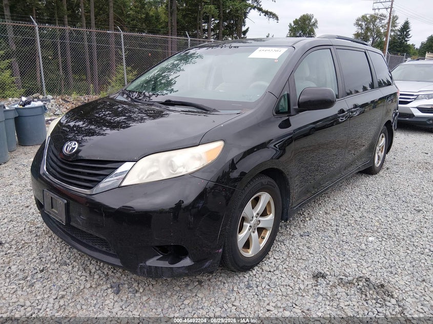 2013 Toyota Sienna VIN 5TDKK3DC0DS307096 IAAI salvage auction — FRONT & REAR, Bill Of Sale (Washington), sold $1,250 on 2026-07-22 (photo 2)