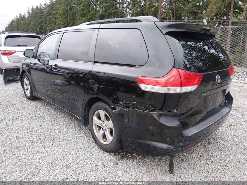 2013 Toyota Sienna VIN 5TDKK3DC0DS307096 IAAI salvage auction — FRONT & REAR, Bill Of Sale (Washington), sold $1,250 on 2026-07-22 (photo 3)