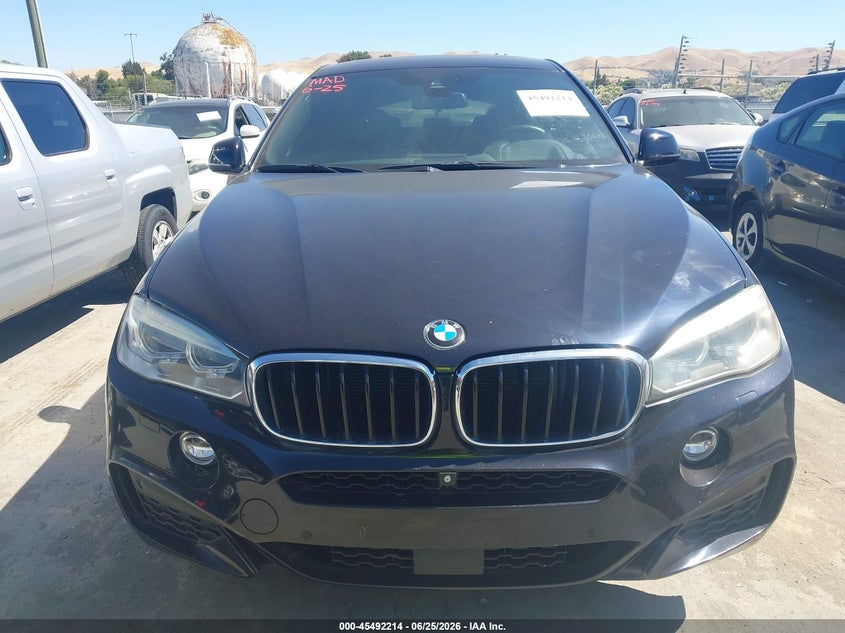 2016 BMW X6 VIN 5UXKU2C59G0N78364 IAAI salvage auction — NORMAL WEAR, Clear - Dealer Only (California), sold $7,500 on 2026-07-30 (photo 6)