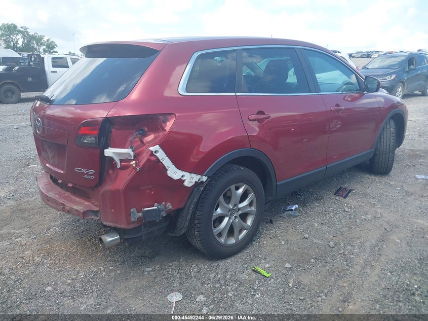 2015 Mazda Cx-9 VIN JM3TB3CA9F0454227 IAAI salvage auction — REAR END, Clear (Tennessee), sold $2,100 on 2026-07-30 (photo 4)