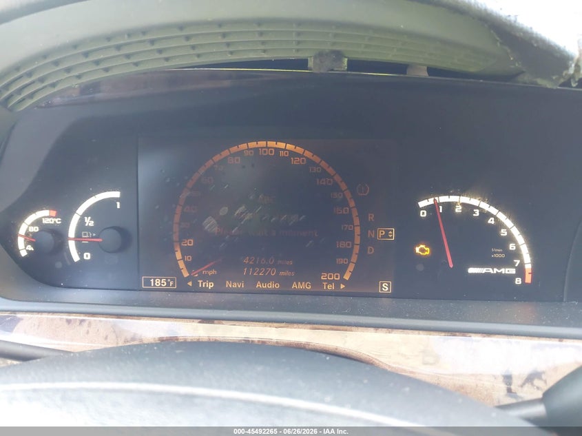2008 Mercedes-benz S class VIN WDDNG77X58A181153 IAAI salvage auction — FRONT & REAR, Clear (Florida), sold $5,200 on 2026-07-07 (photo 7)