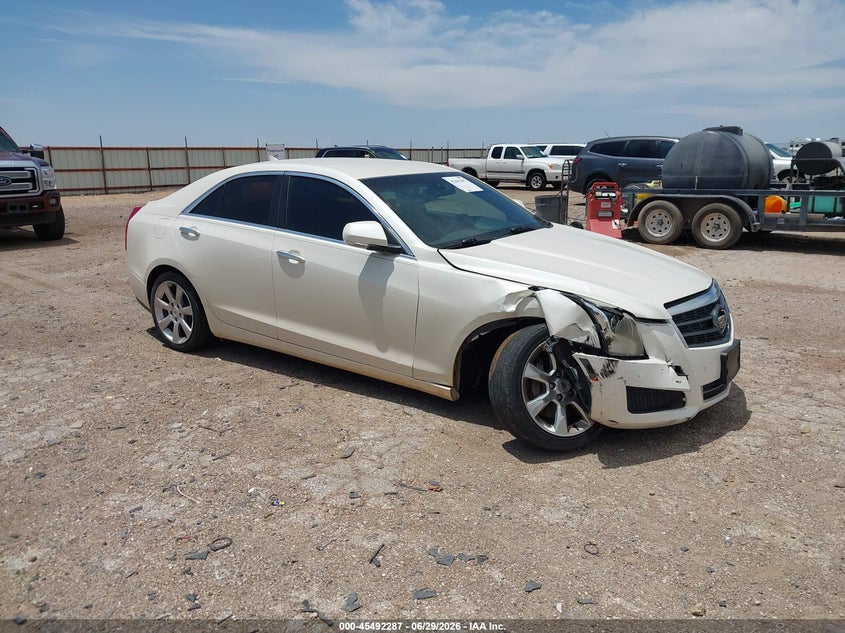2013 Cadillac Ats VIN 1G6AB5RA7D0117820 IAAI salvage auction — SIDE, Original (Texas), sold $2,575 on 2026-08-24 (photo 1)