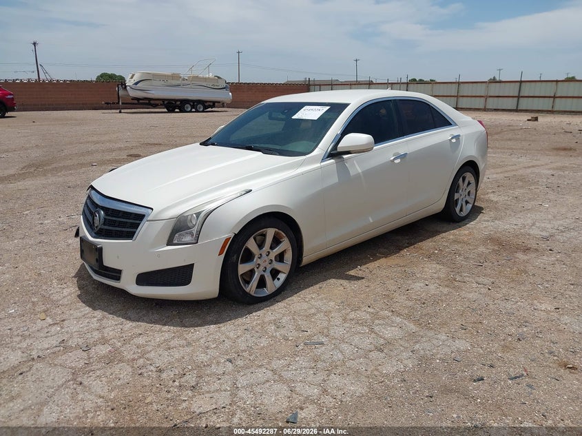2013 Cadillac Ats VIN 1G6AB5RA7D0117820 IAAI salvage auction — SIDE, Original (Texas), sold $2,575 on 2026-08-24 (photo 2)