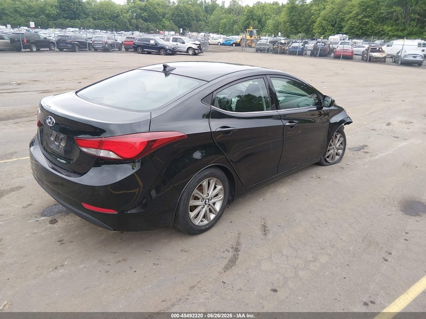 2015 Hyundai Elantra VIN KMHDH4AE9FU236252 IAAI salvage auction — FRONT END, Salvage (Connecticut), sold $975 on 2026-07-16 (photo 4)