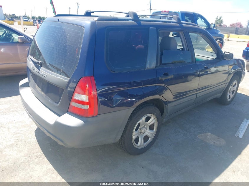 2005 Subaru Forester VIN JF1SG63655H704362 IAAI salvage auction — NORMAL WEAR, Clear - Dealer Only (California), sold $500 on 2026-07-09 (photo 4)