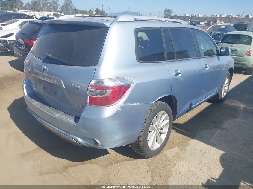 2008 Toyota Highlander hybrid VIN JTEEW44A782019221 IAAI salvage auction — NORMAL WEAR, Clear - Dealer Only (California), sold $1,400 on 2026-07-15 (photo 4)