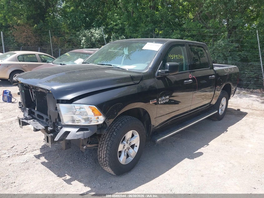 2018 Ram 1500 VIN 1C6RR7KT1JS222590 IAAI salvage auction — RIGHT FRONT, Salvage (Indiana), sold $6,000 on 2026-07-26 (photo 2)