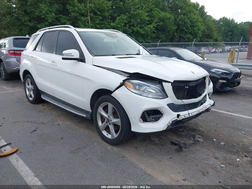 2018 Mercedes-benz Gle VIN 4JGDA5HB2JB009186 IAAI salvage auction — FRONT END, Salvage (North Carolina), sold $8,000 on 2026-07-30 (photo 1)