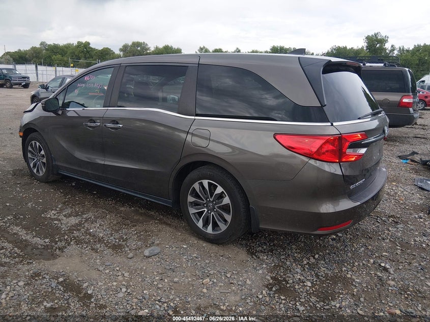 2021 Honda Odyssey VIN 5FNRL6H71MB018646 IAAI salvage auction — FRONT END, Salvage (Montana), sold $8,550 on 2026-07-22 (photo 3)