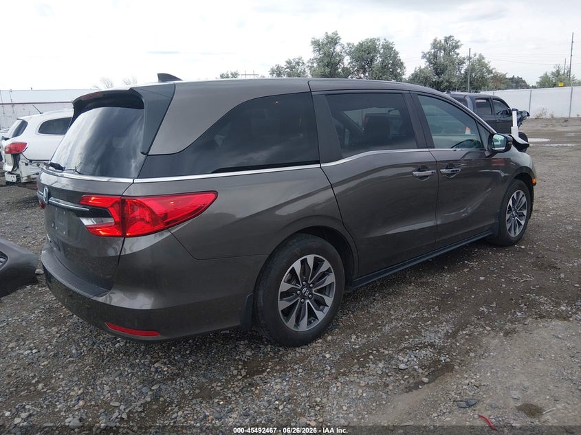 2021 Honda Odyssey VIN 5FNRL6H71MB018646 IAAI salvage auction — FRONT END, Salvage (Montana), sold $8,550 on 2026-07-22 (photo 4)
