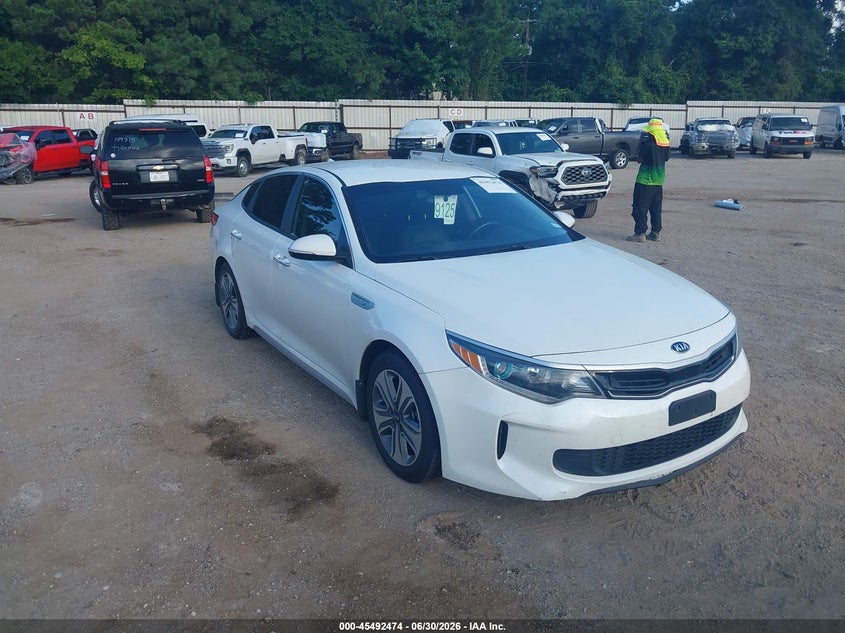 2017 Kia Optima hybrid VIN KNAGU4LC2H5007057 IAAI salvage auction — NORMAL WEAR, Original (Texas), sold $1,625 on 2026-07-09 (photo 1)