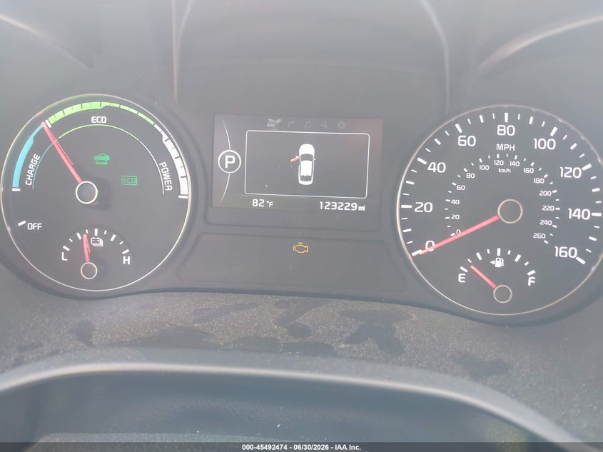 2017 Kia Optima hybrid VIN KNAGU4LC2H5007057 IAAI salvage auction — NORMAL WEAR, Original (Texas), sold $1,625 on 2026-07-09 (photo 7)
