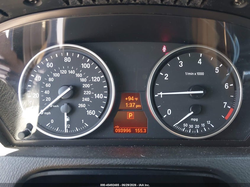 2012 BMW X5 VIN 5UXZV4C50CL761359 IAAI salvage auction — RIGHT FRONT, Salvage (Arizona), sold $2,250 on 2026-07-21 (photo 7)