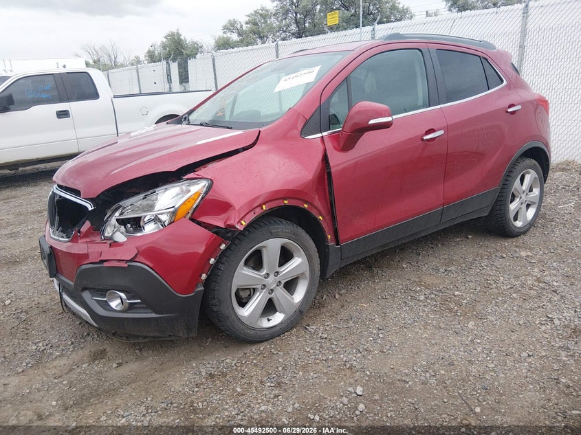 2015 Buick Encore VIN KL4CJBSB2FB085659 IAAI salvage auction — LEFT FRONT, Salvage (Montana), sold $1,200 on 2026-08-26 (photo 2)