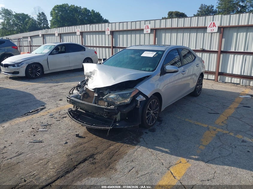 2015 Toyota Corolla VIN 2T1BURHE6FC231887 IAAI salvage auction — FRONT END, Salvage (Georgia), sold $1,400 on 2026-08-07 (photo 2)