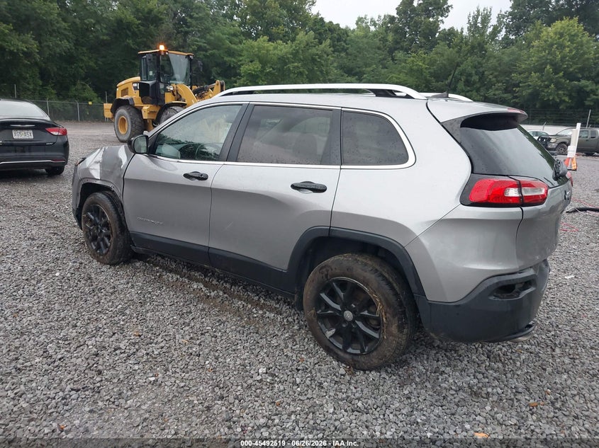 2017 Jeep Cherokee VIN 1C4PJLCB3HW596272 IAAI salvage auction — REAR END, Wait Title, sold $725 on 2026-08-27 (photo 3)