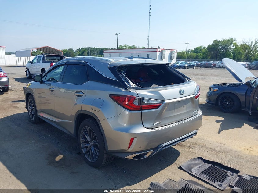 2017 Lexus Rx VIN 2T2BZMCA4HC084086 IAAI salvage auction — ROOF, Salvage Title, sold $12,600 on 2026-07-29 (photo 3)