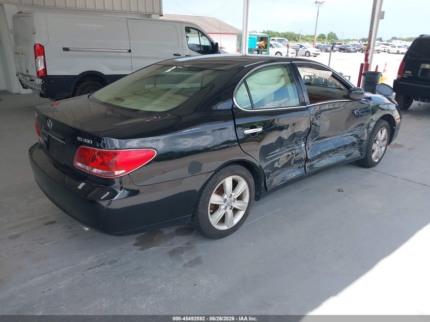 2006 Lexus ES VIN JTHBA30G865174168 IAAI salvage auction — RIGHT SIDE, Rebuildable (Florida), sold $25 on 2026-07-22 (photo 4)