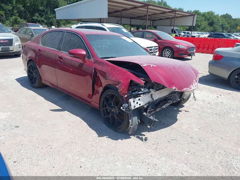 2013 Lexus Gs VIN JTHBE1BL0D5005634 IAAI salvage auction — FRONT END, Original (Texas), sold $825 on 2026-07-27 (photo 1)