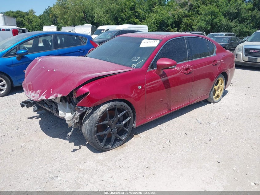 2013 Lexus Gs VIN JTHBE1BL0D5005634 IAAI salvage auction — FRONT END, Original (Texas), sold $825 on 2026-07-27 (photo 2)